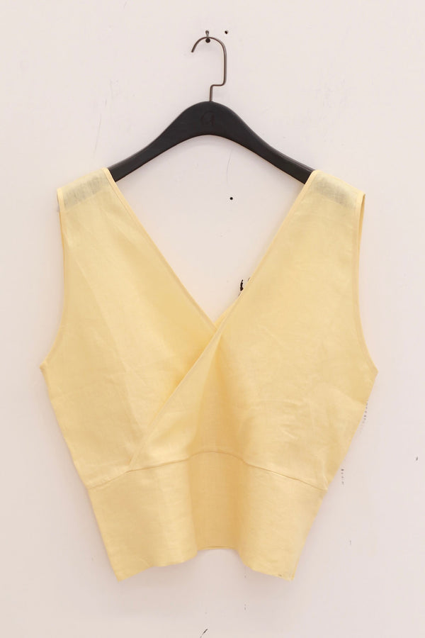 BASERANGE 25 Autumn/Winter Garlin Top Vest BAS-TSGA-FL-AU25-ANA YELLOW